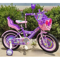 Genérico - Bicicleta Aro 12 Rosada Protector Cadena Cesta Rueda Aprendi