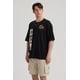 thumbnail image 3 of Polera Hombre Print Oversize Negro - ll, 3 of 6