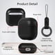 thumbnail image 5 of Funda Alto para AirPods 4 de cuero italiano con llavero, negra, 5 of 6