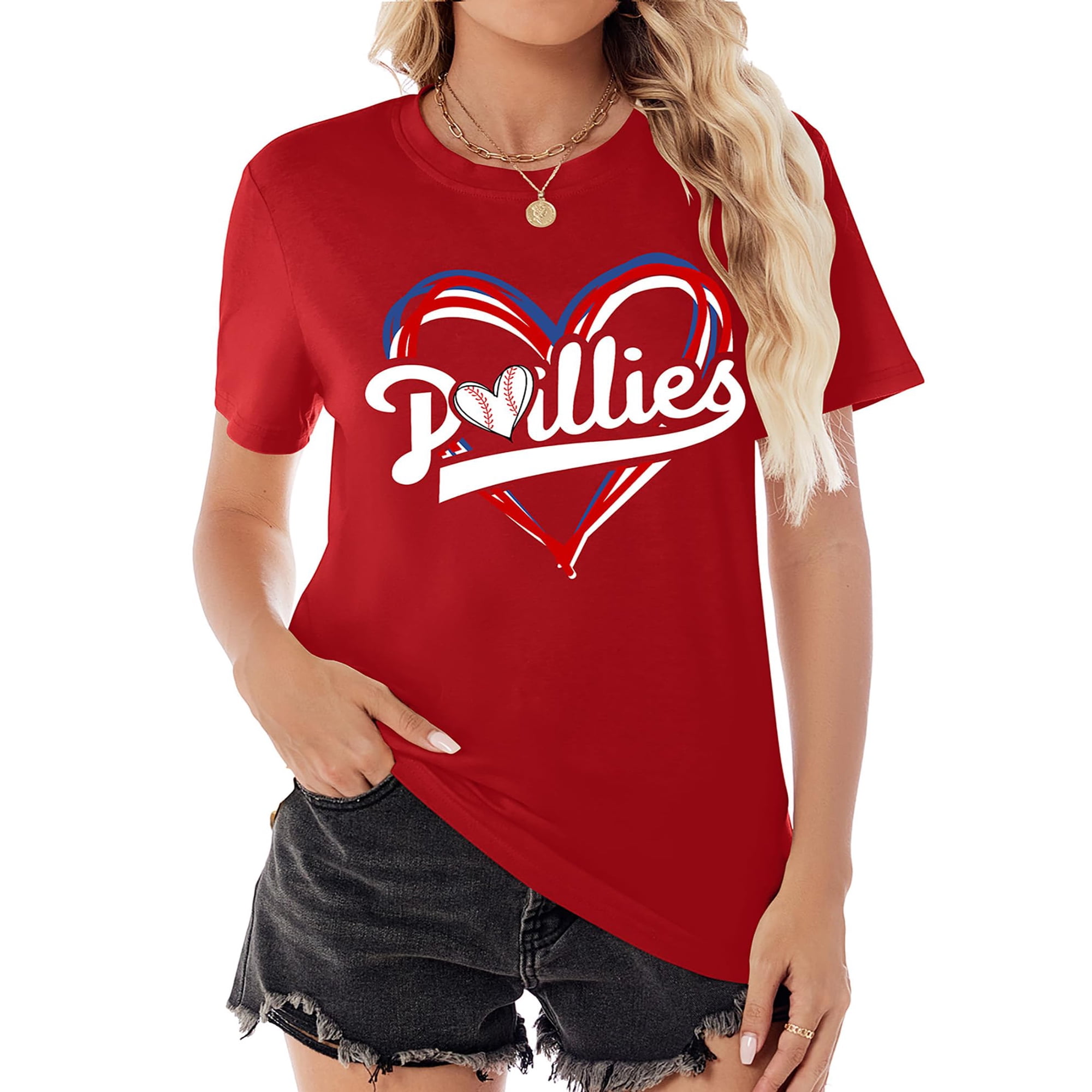 Talovee - Camiseta Talovere Baseball Mom Para Mujer, Roja, Xxl