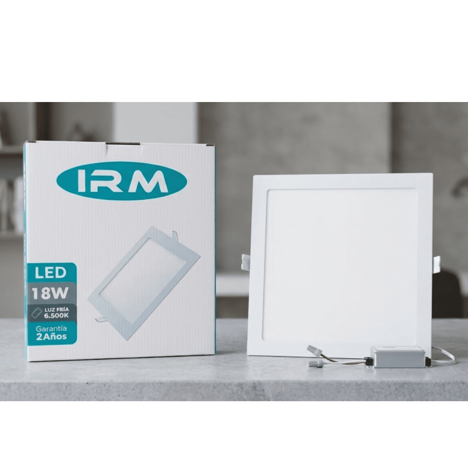 Genérico - Pack X10 Foco Panel Plafón Led 18w Embutido Cuadrado Luz Frio