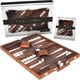 thumbnail image 1 of Backgammon Crazy Games 18 Marran Estuche Cuero Portatil, 1 of 3