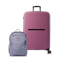 Pack Maleta Wave 23 Kilos + Mochila De Viaje Easy Morada Totto