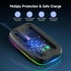 thumbnail image 3 of Base de Carga AARONMEI para Nintendo Switch 2 Joy con 9 Luces RGB Negro, 3 of 3