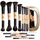 thumbnail image 1 of Set de brochas de maquillaje BS-MALL 12 piezas bambú negro mate, 1 of 9