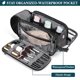thumbnail image 3 of Neceser PAVILIA Travel Shaving Dopp Kit de piel sintética negro, 3 of 8