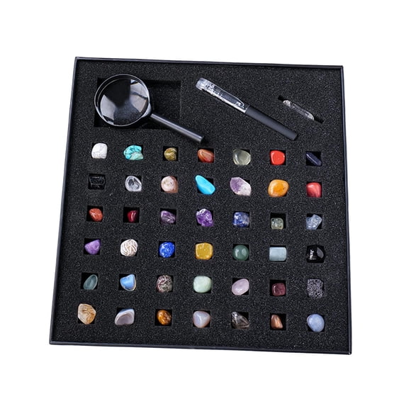 Educación Mineral Set Learning Rock Collection Para Niños Adultos Niños