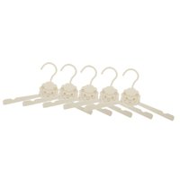 Magideal - 5 Perchas Para Bebé Con Muescas En Los Hombros. Diseño Compacto Que Ahorra Espacio, Ideal Para La Habitación De Los Niños, Ropa De Gato, Paños Y Toall León