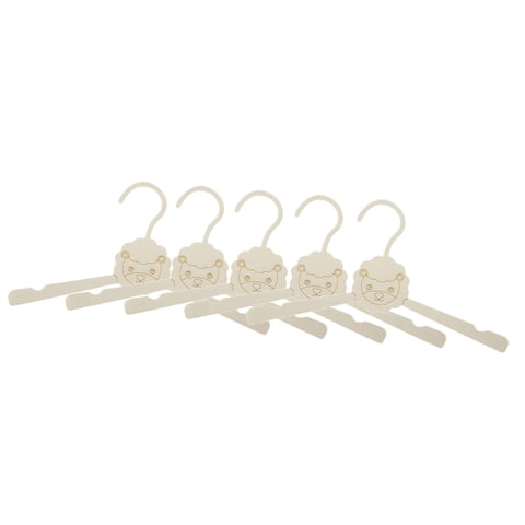 Magideal - 5 Perchas Para Bebé Con Muescas En Los Hombros. Diseño Compacto Que Ahorra Espacio, Ideal Para La Habitación De Los Niños, Ropa De Gato, Paños Y Toall León