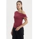 thumbnail image 2 of Polera Mujer Ajustado Nudo Magenta, 2 of 4