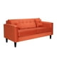 thumbnail image 2 of Sofa New Retro 3c Felpa 00 Naranja, 2 of 6