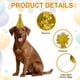 thumbnail image 3 of Sombrero de Cumpleaños para Perros Uxcell, Sombreros Pequeños para Perros Gatos Sombrero de Fiesta de Cumpleaños con Pompones Decoración Ajustable (Oro, 2 Piezas), 3 of 7