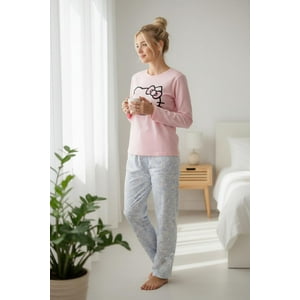 Pijama Micropolar Mujer Hello Kitty Rosa L