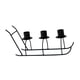 thumbnail image 1 of Candelabro De Hierro Con Forma De Trineo Para El Hogar, Cocina, Candelabro De 3 Brazos, Color Negro, 1 of 3