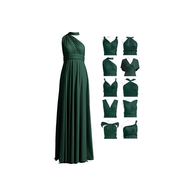Vestido 72 estilos Infinity con bandeau convertible para dama de honor