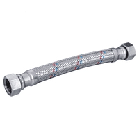 Hoffens - Flexible Agua Calefont Malla De Acero Inox. 25 Cm. Hi/Hi 1/2""