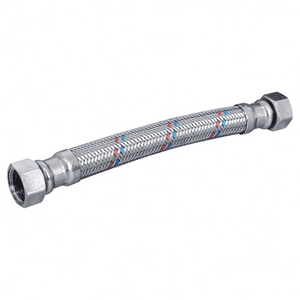 Hoffens - Flexible Agua Calefont Malla De Acero Inox. 25 Cm. Hi/Hi 1/2""