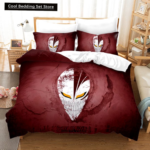 NEW Bleach Academia Anime Duvet Cover Set with Pillow Covers Polyester Teens Kids Bedding Set Full Size Bed Linen Bed Sheets