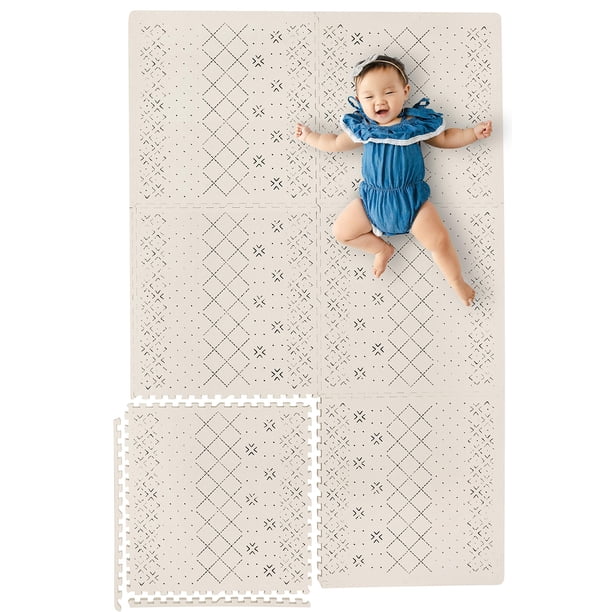 Tapete de juego para bebés ¡SÍ! Manta de barro tipo Carter, elegante, extra grande, de Mats