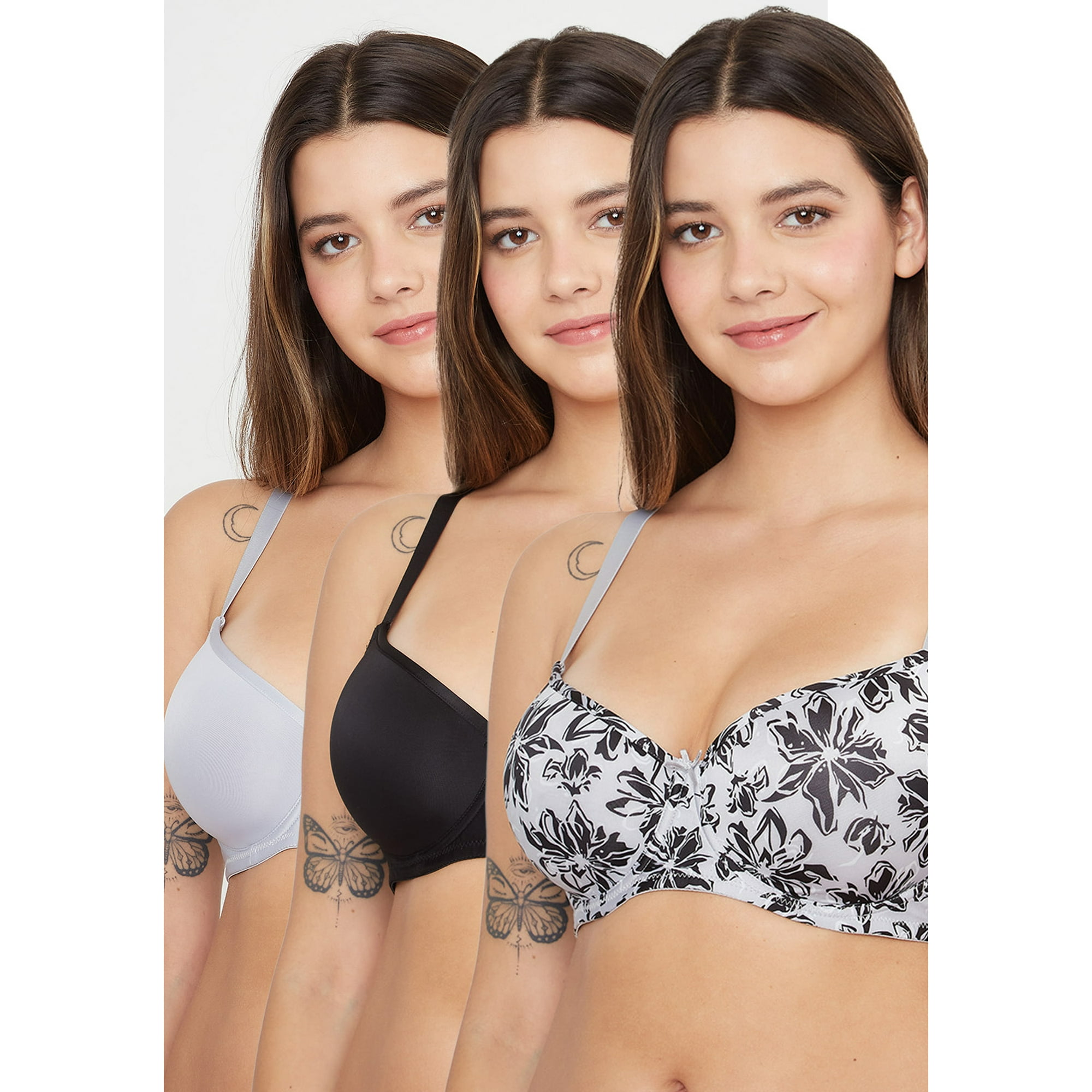 Pack 3x Sosten Soft Microfibra P350024-gri4 Kayser