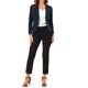 thumbnail image 2 of INSPIRE CHIC Blazer de Mujer para Regreso a Clases, Chaqueta de Traje de Verano Abierta para el Trabajo, Azul Oscuro-Sólido L, 2 of 6