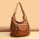thumbnail image 2 of Women Washed PU Leather Travel Backpack Female Bagpack School Shoulder Hand Bags for Women 2024 Back Pack Mochilas Sac A Main, 2 of 3