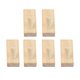 thumbnail image 5 of Juego De 6 Ganchos De Abrigo De Madera En Miniatura, Colgador De Ropa Para Juguetes De Casa De Mu?ecas 1/12, Clavija De Gancho, 5 of 5