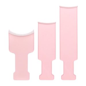 Ioensy - Accesorios Para Tabla De Teñir El Cabello, Cepillo Aplicador Para Kits De Peluquería, Tinte Rosa, 3 Uds.