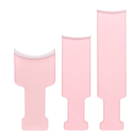 Ioensy - Accesorios Para Tabla De Teñir El Cabello, Cepillo Aplicador Para Kits De Peluquería, Tinte Rosa, 3 Uds.