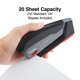 thumbnail image 4 of Stapler Staples One-Touch Desktop con capacidad para 20 hojas, gris/negro/rojo, 4 of 8