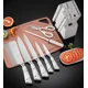 thumbnail image 5 of Set Cuchillos De Cocina 8 Piezas Marmoleado Blanco, 5 of 8
