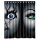 thumbnail image 1 of Cortina de ducha de baño con el horrible personaje de dibujos animados Chucky Doll, juego de cortinas con ganchos, tamaño 60 x 72 pulgadas, 1 of 3