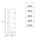 thumbnail image 2 of Biblioteca Estante Home 5 Niveles Milan - Blanco, 2 of 7
