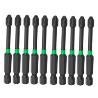 Magideal - Juego De 10 Puntas De Destornillador Magnético De Construcción Templada, Resistentes Y Portátiles. 70 Mm