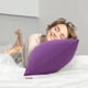 thumbnail image 3 of PiccoCasa 2 Pack Fundas de Almohada de Algodón Egipcio con Cierre de Cremallera Queen Púrpura Oscuro, 3 of 7