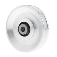 Magideal - Rodamiento Polea Rueda Accesorio De Gimnasio Universal Resistente Al Desgaste Fácil De Instalar 10 Mm De Diámetro Interior Para Ejercicio Accesorio De 90Mm Plata