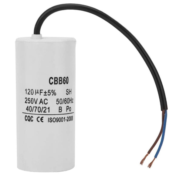 Condensador de funcionamiento CBB60 120 uF 250 VAC para compresor de aire de motor
