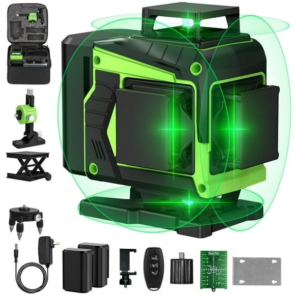 Nivel láser lineal ENRIPRT 16, autonivelante de 360° con 2 baterías