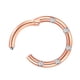 thumbnail image 3 of Cristal Acero inoxidable Anillo falso Septum Clicker Nariz No piercing Oro rosa, 3 of 5