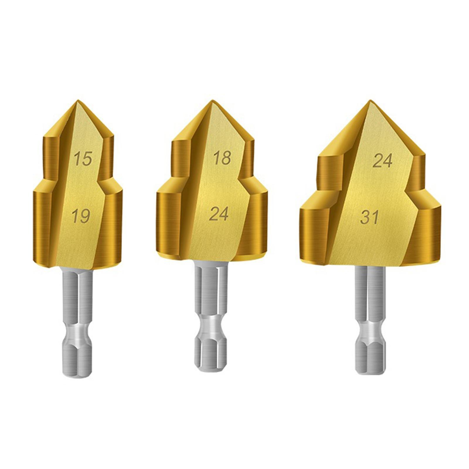 Magideal - Taladro Escalonado De Elevación Ppr, Instalación Y Reparación De Plomería, Rendimiento Estable, Fácil Instalación, Herramienta De Conexión De Tubería 20 Mm 25 Mm 32 Mm 3 Piezas