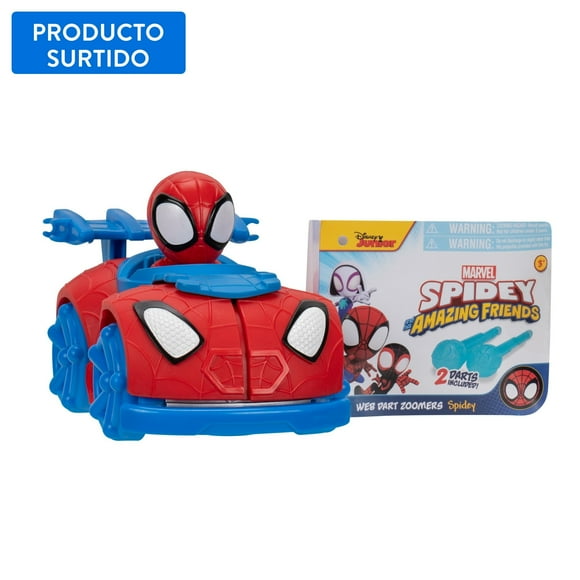 Vehiculo Spidey Lanza Dardos Multicolor