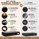 thumbnail image 3 of Caja de almacenamiento HOMELUX THEORY 2 unidades negra de perfil bajo, 3 of 9