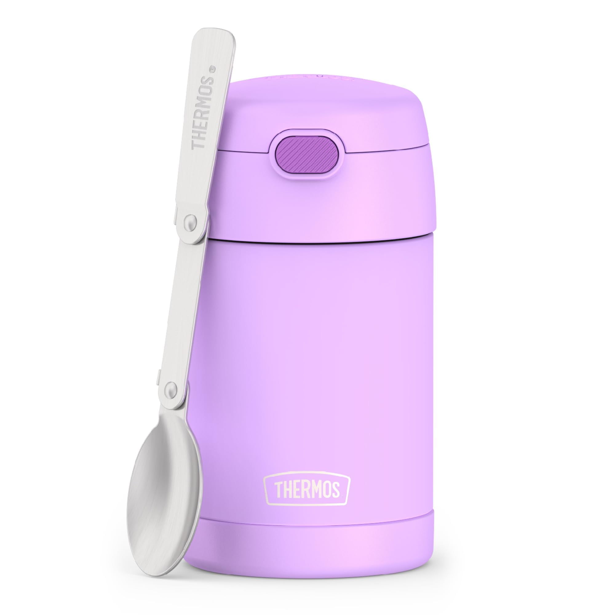 Tarro De Comida Thermos Funtainer, 473 Ml, Acero Inoxidable, Color Morado Neón