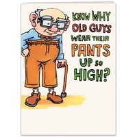 Cardfool - Tarjeta De Felicitación De Cumpleaños Divertida Para Hombre, 5 X 7 Pulgadas, Con Tarjeta Postal