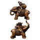 thumbnail image 3 of Colección De Estatuas De Elefante, Figurita De Elefante Para Gabinete, Mesa, Festival, 2 Uds., 3 of 5