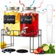 thumbnail image 1 of Dispensador de bebidas de vidrio Glassmagic con soporte, 1 of 3
