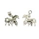thumbnail image 3 of 10 Piezas De Plata Tibetana Madre Y Bebé Encantos De Caballo En Forma De Pulsera Europea, 3 of 3