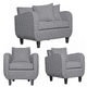 thumbnail image 1 of Juego De Living 2-1-1 CRONOS Gris, 1 of 4