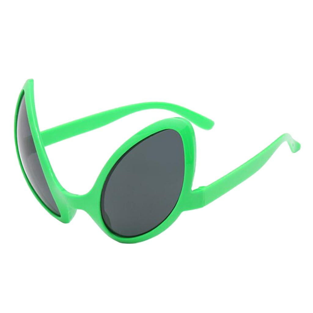 Novedad Alien Party Glasses Disfraz Disfraz Marco Verde Lente Gris