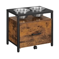 Feandrea - Mueble Pet Comedor Elevado Y Despensa Ali03